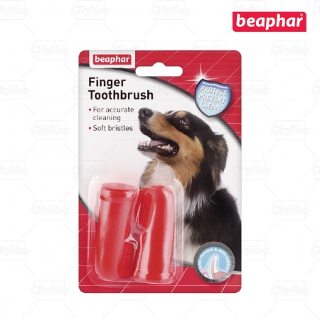 BEAPHAR FINGER TOOTHBRUSH DOG/CAT - BÀN CHẢI ĐÁNH RĂNG ĐEO NGÓN TAY